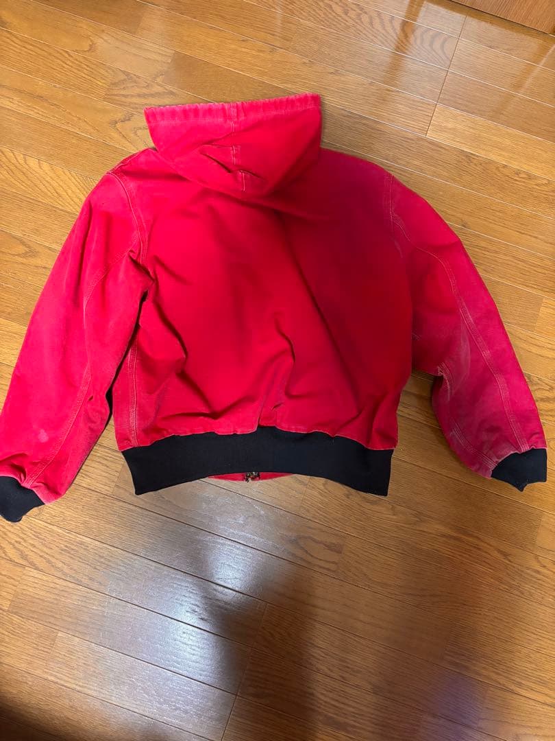 Carhartt アクティブジャケット 赤 黒 短丈 90s古着