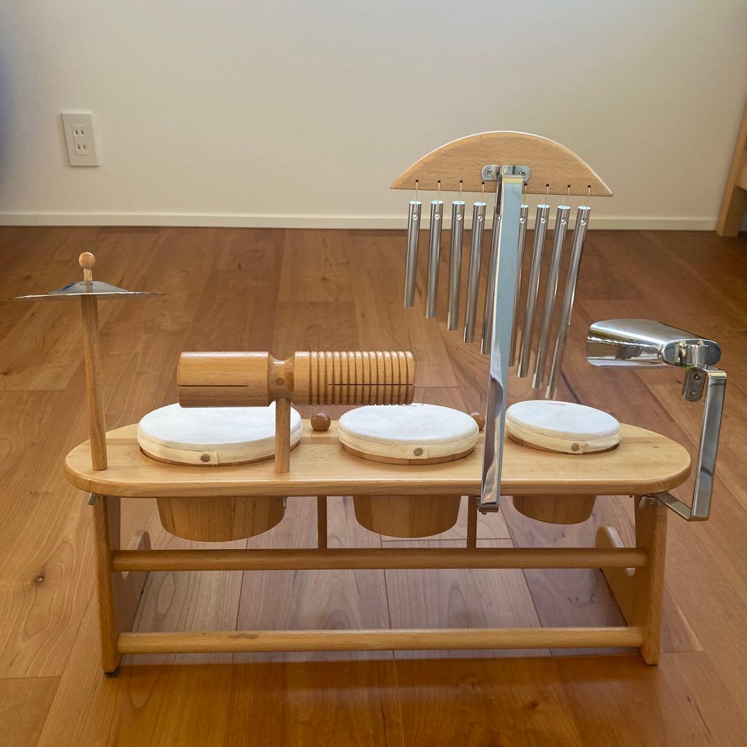 ☆美品【人気商品】Rythmpoco 木製楽器セット 幼児向け 知育玩具