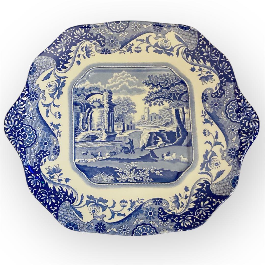 spode スポード　ブルーイタリアン　BBプレート　角皿　大皿