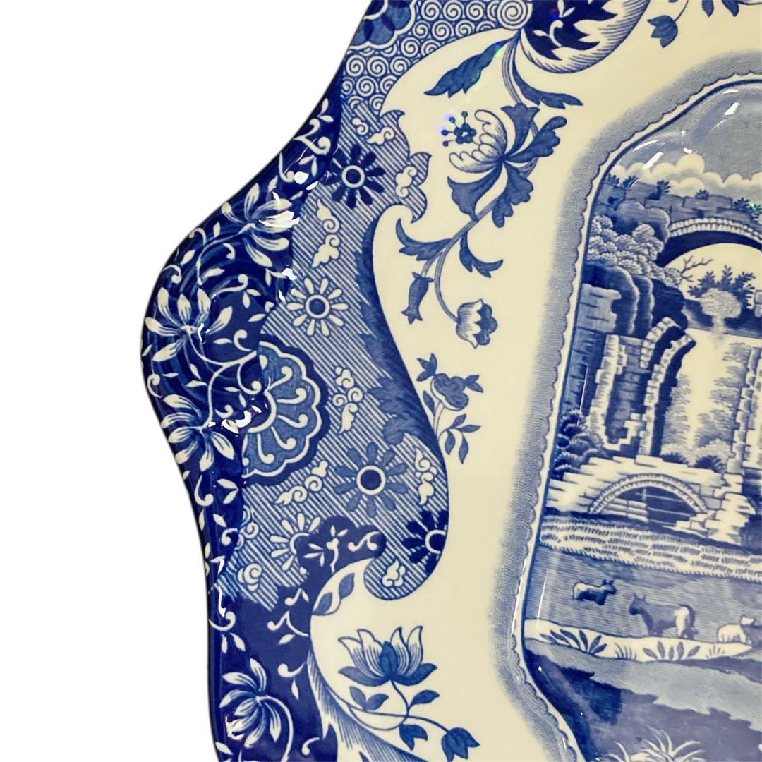 spode スポード　ブルーイタリアン　BBプレート　角皿　大皿