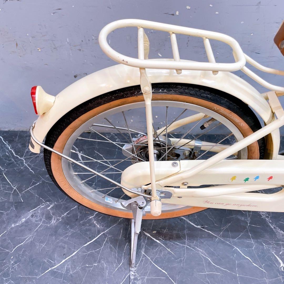 【937】《関西 引き取り》子供用自転車 ブリヂストン HACCHI クリーム