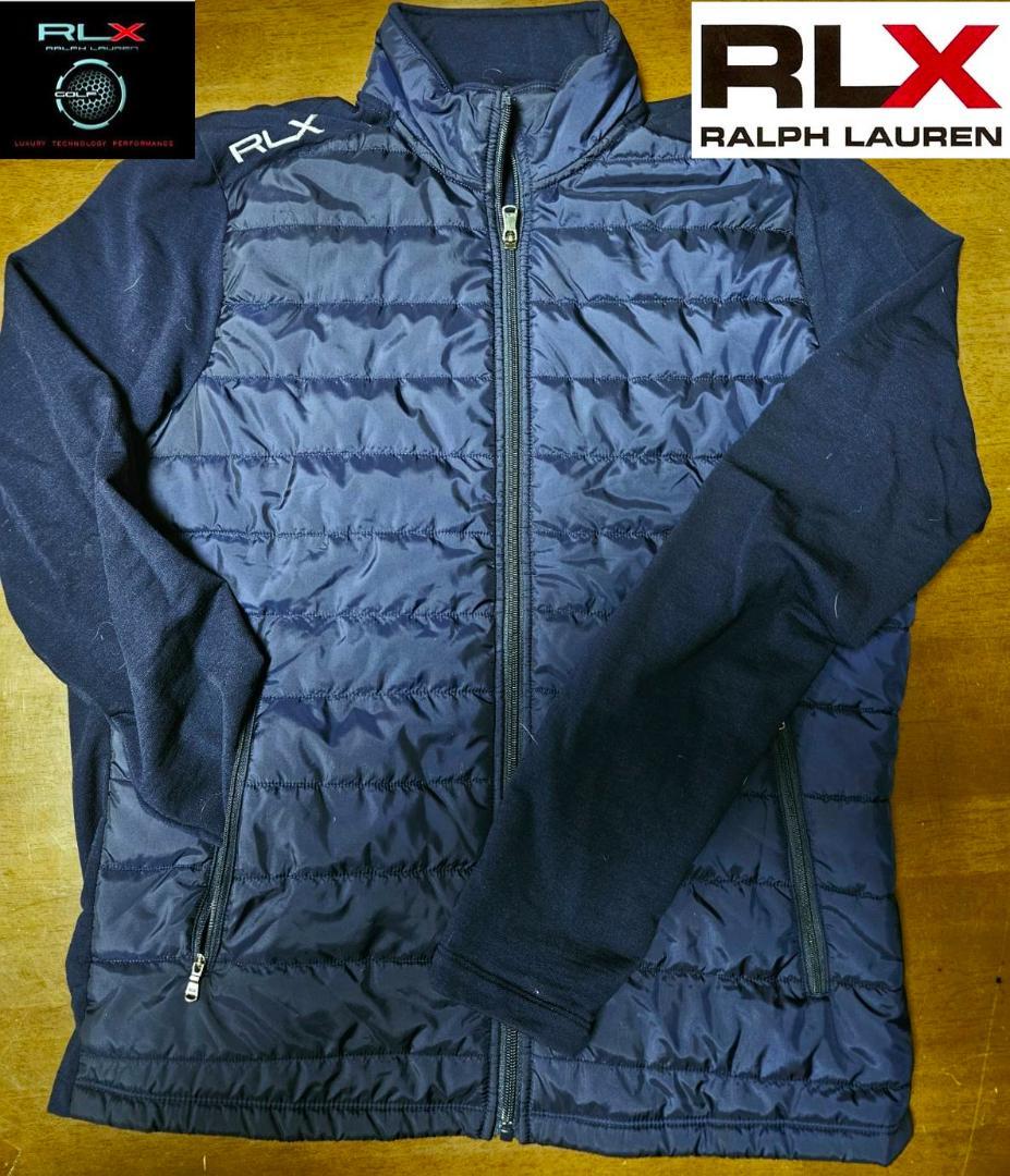 送料無料/超美品　RLX ネイビー キルティングジャケット（M)