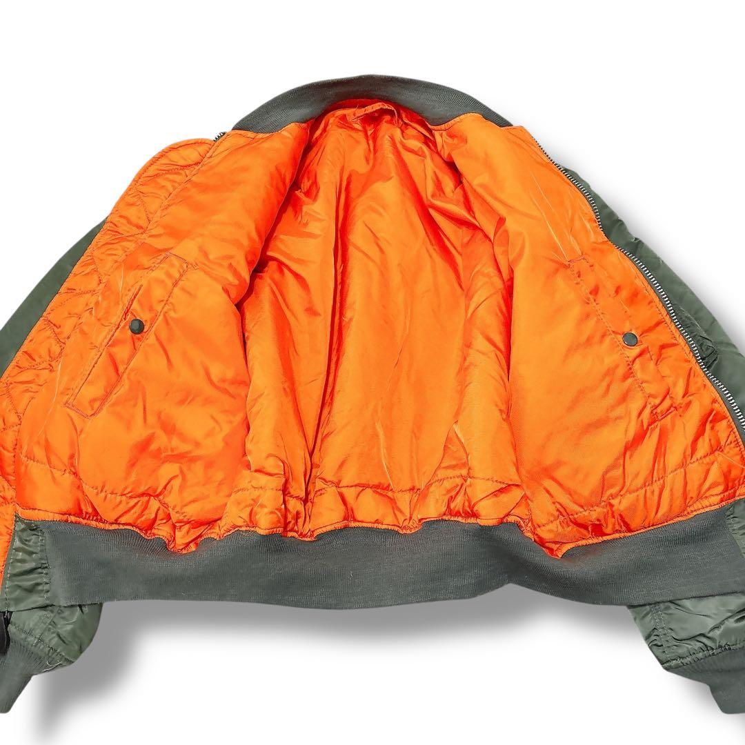 美品 USA製 ALPHA アルファ MA-1 フライトジャケット Lサイズ