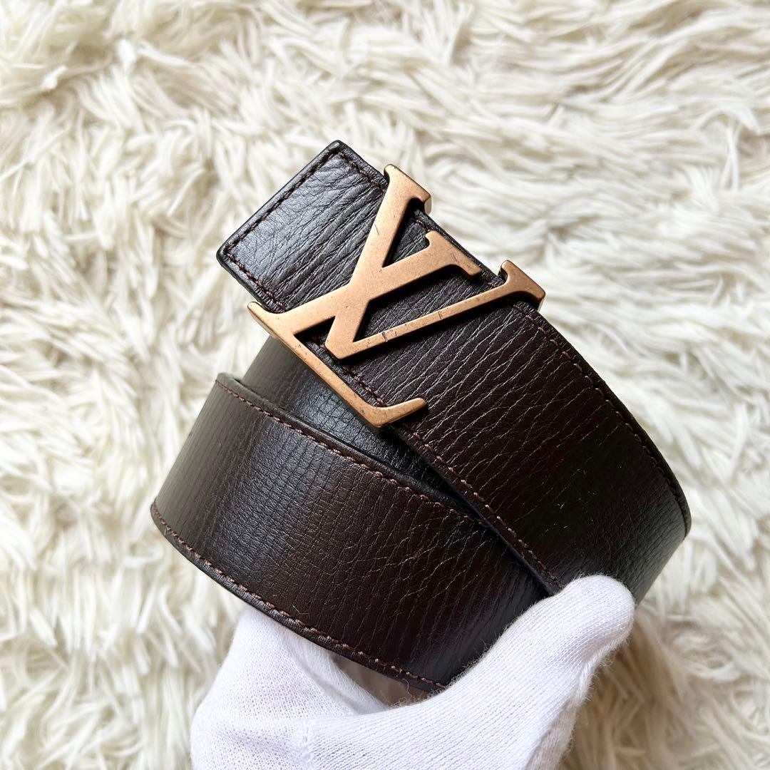 ルイヴィトン ユタ サンチュール イニシャル サイズ85 メンズ レザー ベルト