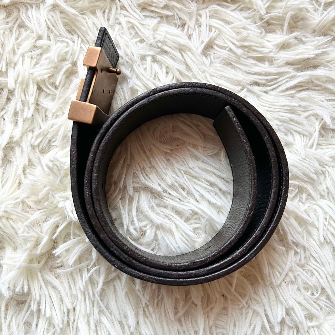 ルイヴィトン ユタ サンチュール イニシャル サイズ85 メンズ レザー ベルト