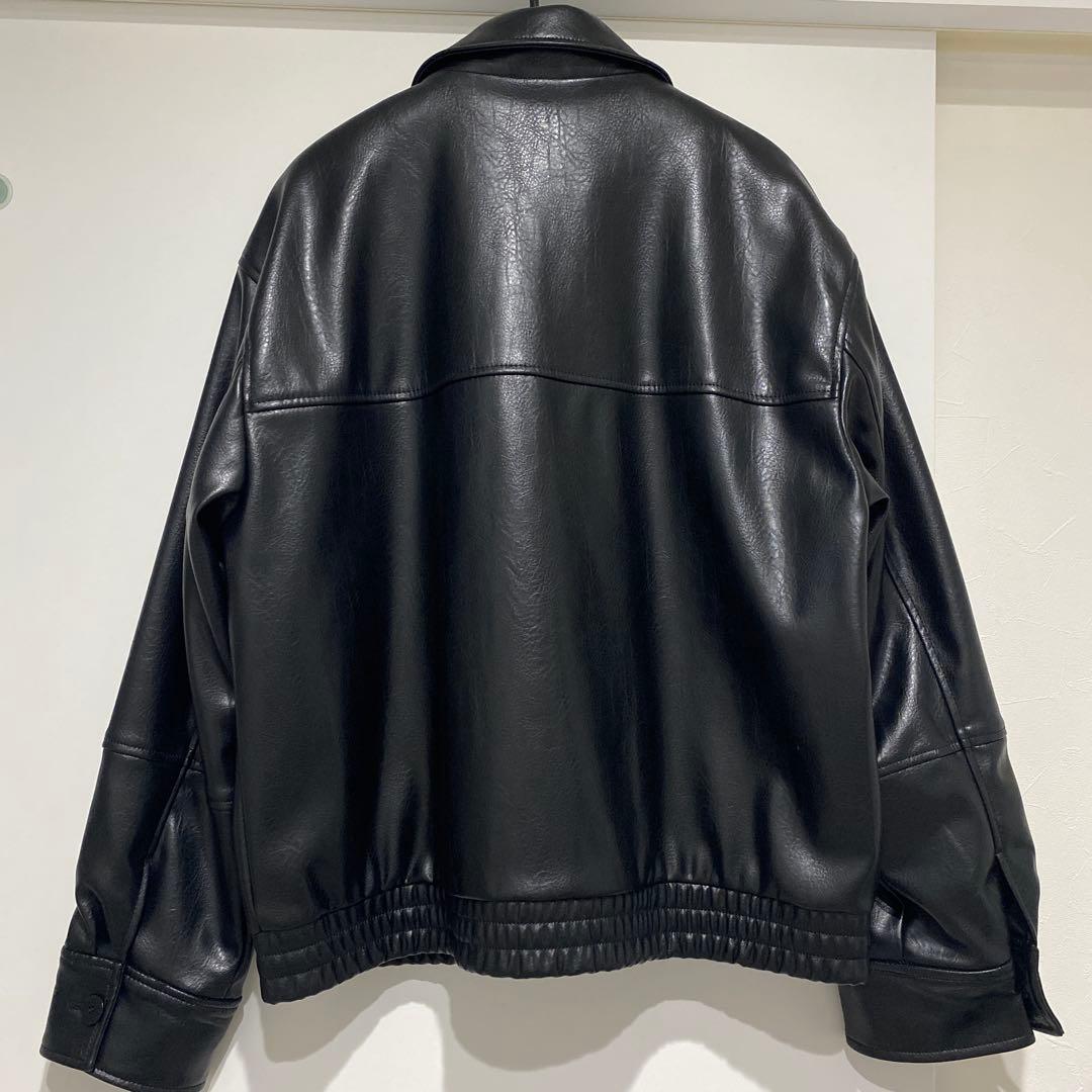 【新品未使用】ZARA フェイクレザーボンバージャケット　S size