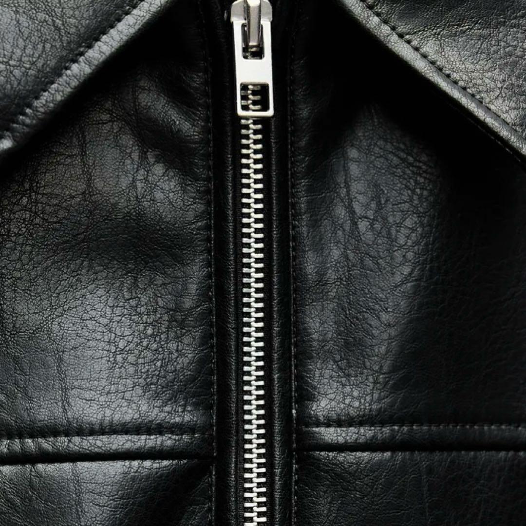 【新品未使用】ZARA フェイクレザーボンバージャケット　S size