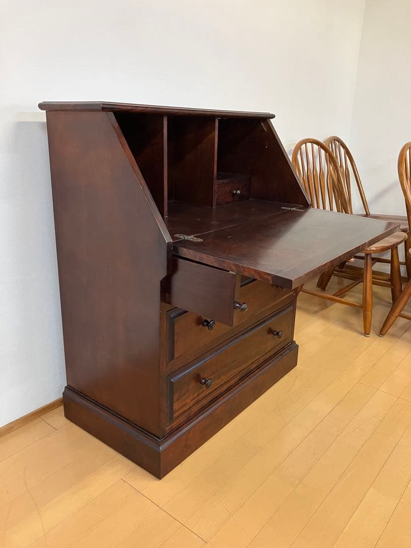 神居民芸　ライティングビューロー　デスク　ライティングデスク　樺