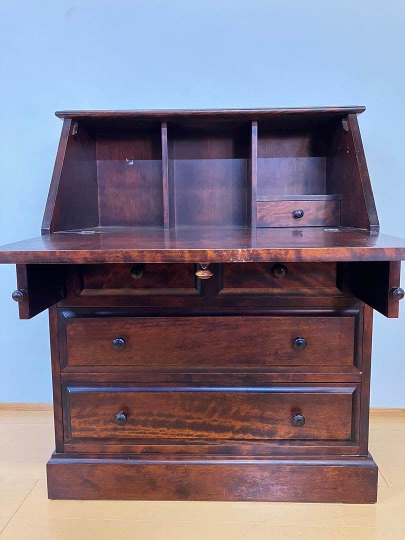 神居民芸　ライティングビューロー　デスク　ライティングデスク　樺