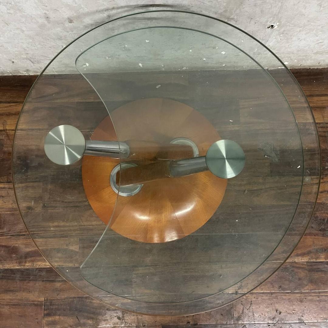 Ronald Schmitt ロナルド シュミット ガラステーブル 可動式