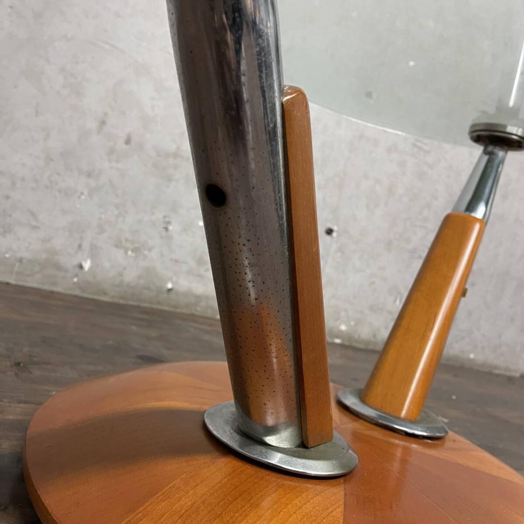 Ronald Schmitt ロナルド シュミット ガラステーブル 可動式