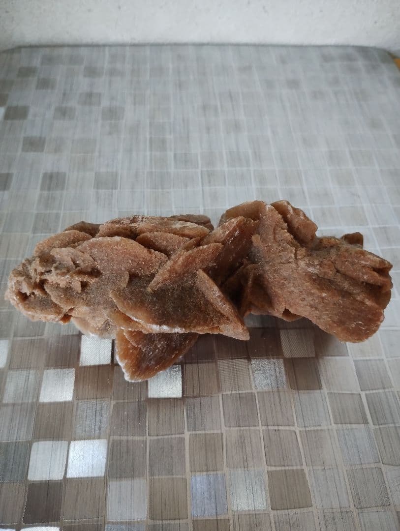 【超希少品】アフリカ サハラ砂漠の薔薇(サハラロ－ズ)』置物+ サハラ砂漠の砂