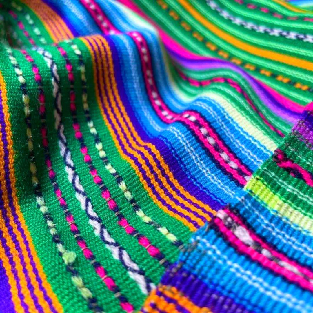 【希少】手織り 大判 マルチカバー 上質 手織り