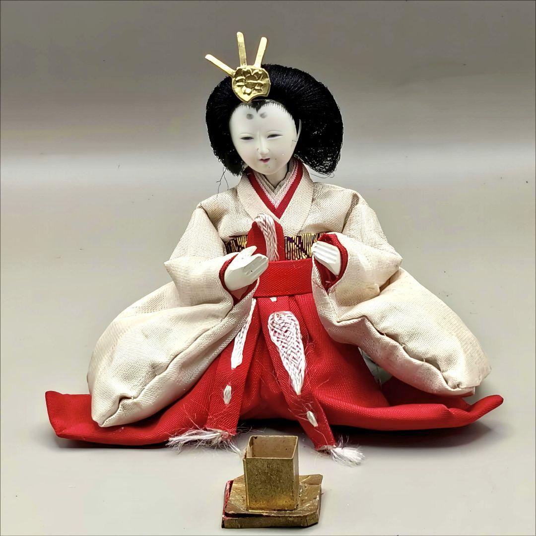 昭和の雛人形　ひな祭り　御殿飾り雛人形　高さ57cm　要スペース40×30cm超