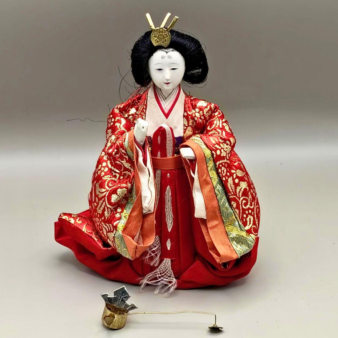 昭和の雛人形　ひな祭り　御殿飾り雛人形　高さ57cm　要スペース40×30cm超