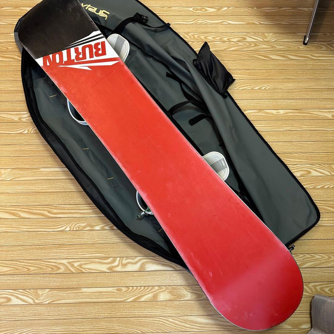 BURTON スノーボード板　ビンディング、収納ケースバッグ