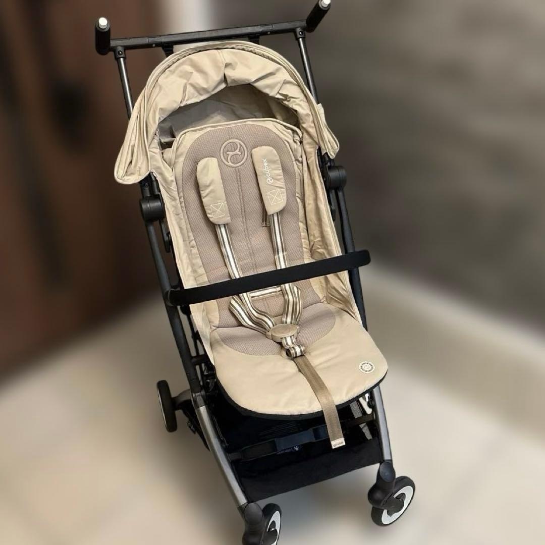 【美品】cybex サイベックス　リベル　アーモンドベージュ　純正バンパー付き