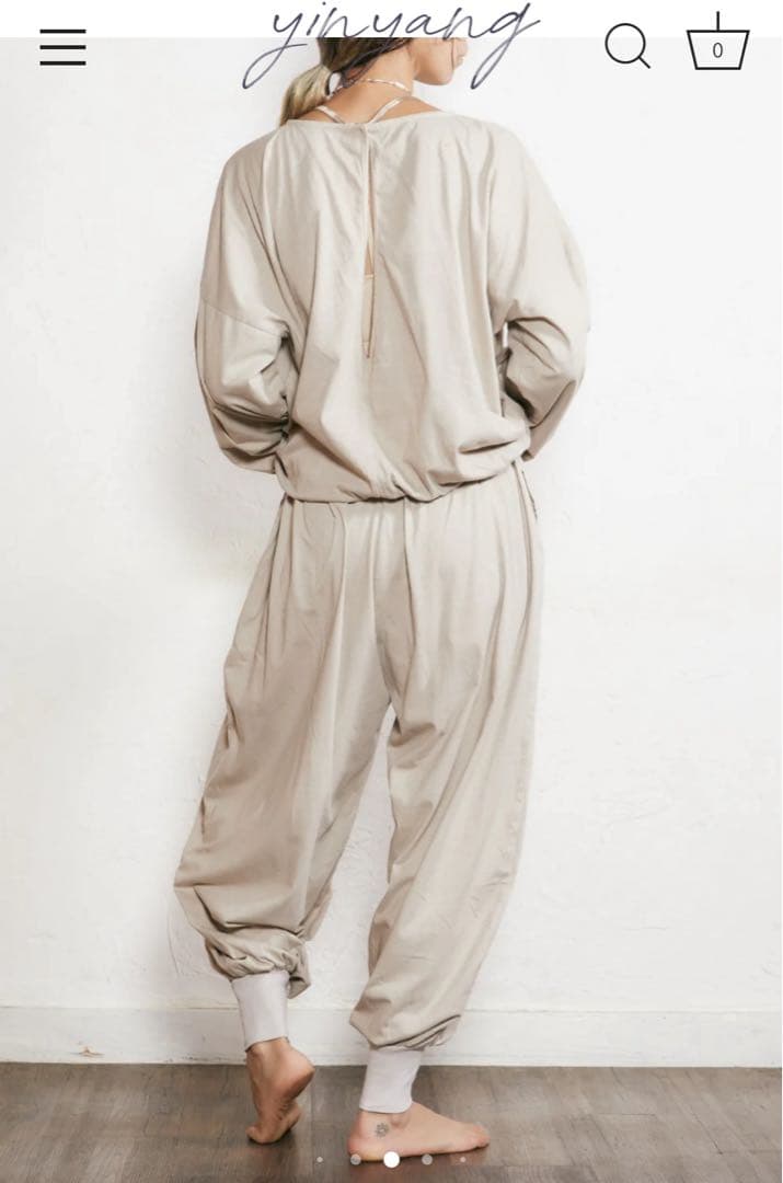 yin yang yogaオールインワン　ジャンプスーツ