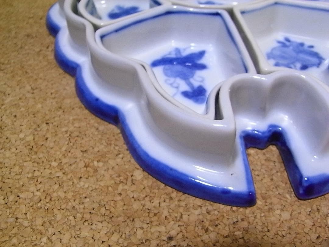 乾隆年製　蝶型トレー