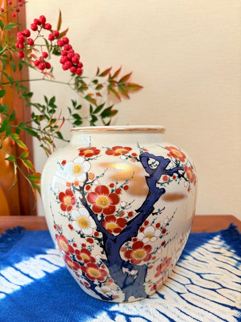 【九谷焼】花瓶４点セット