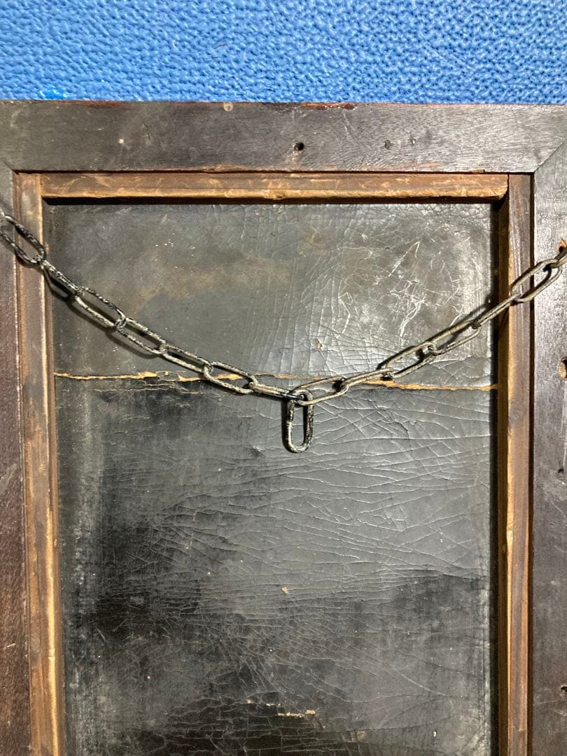 A 壁掛けインテリア　レトロ　ヴィンテージ　壁掛けミラー　アンティーク調　鏡