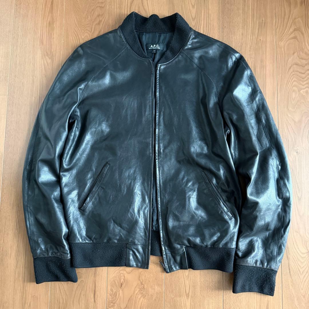 2001年◎ A.P.C アーペーセー フランス製　レザージャケット OLD