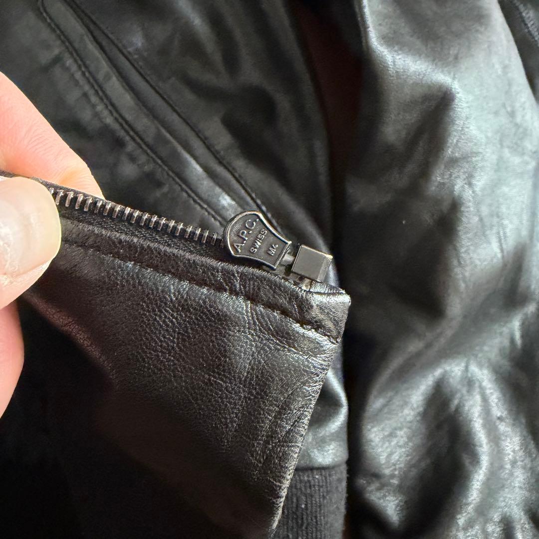 2001年◎ A.P.C アーペーセー フランス製　レザージャケット OLD