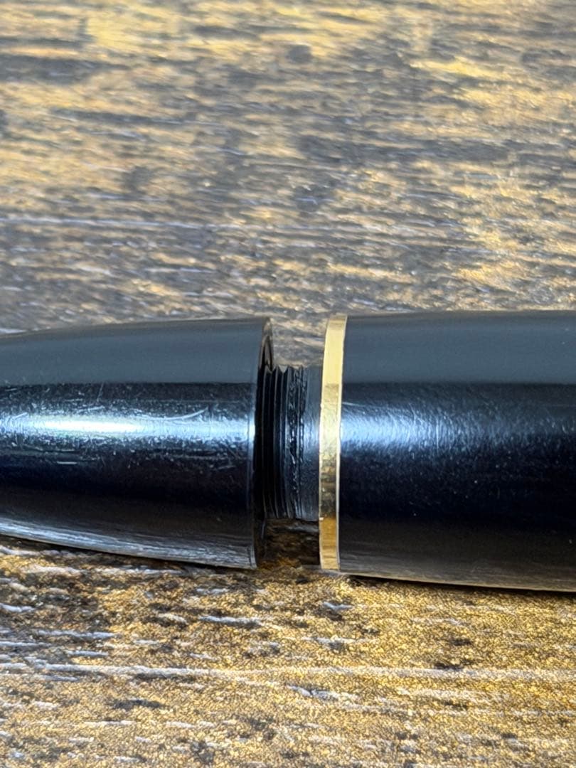 筆記確認&洗浄済　1970年代　モンブラン　149 万年筆　中白　インク窓　中字