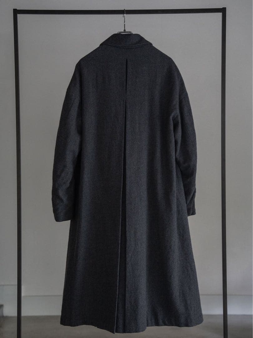 PRY シュウト　Back-Vent Washed-Serge Overcoat