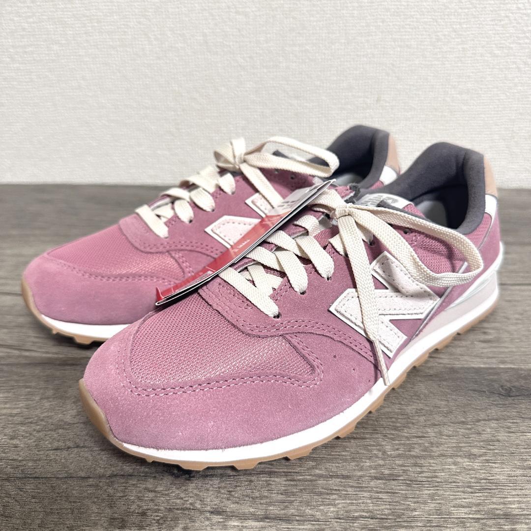タグ付 ニューバランス WL996DB2 スエード×メッシュスニーカー 24.5
