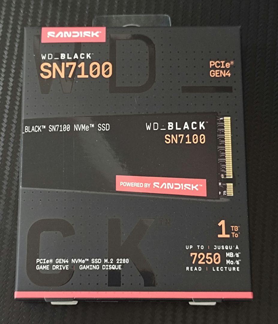 【新品】WD BLACK SN7100 1TB ヒートシンク非搭載
