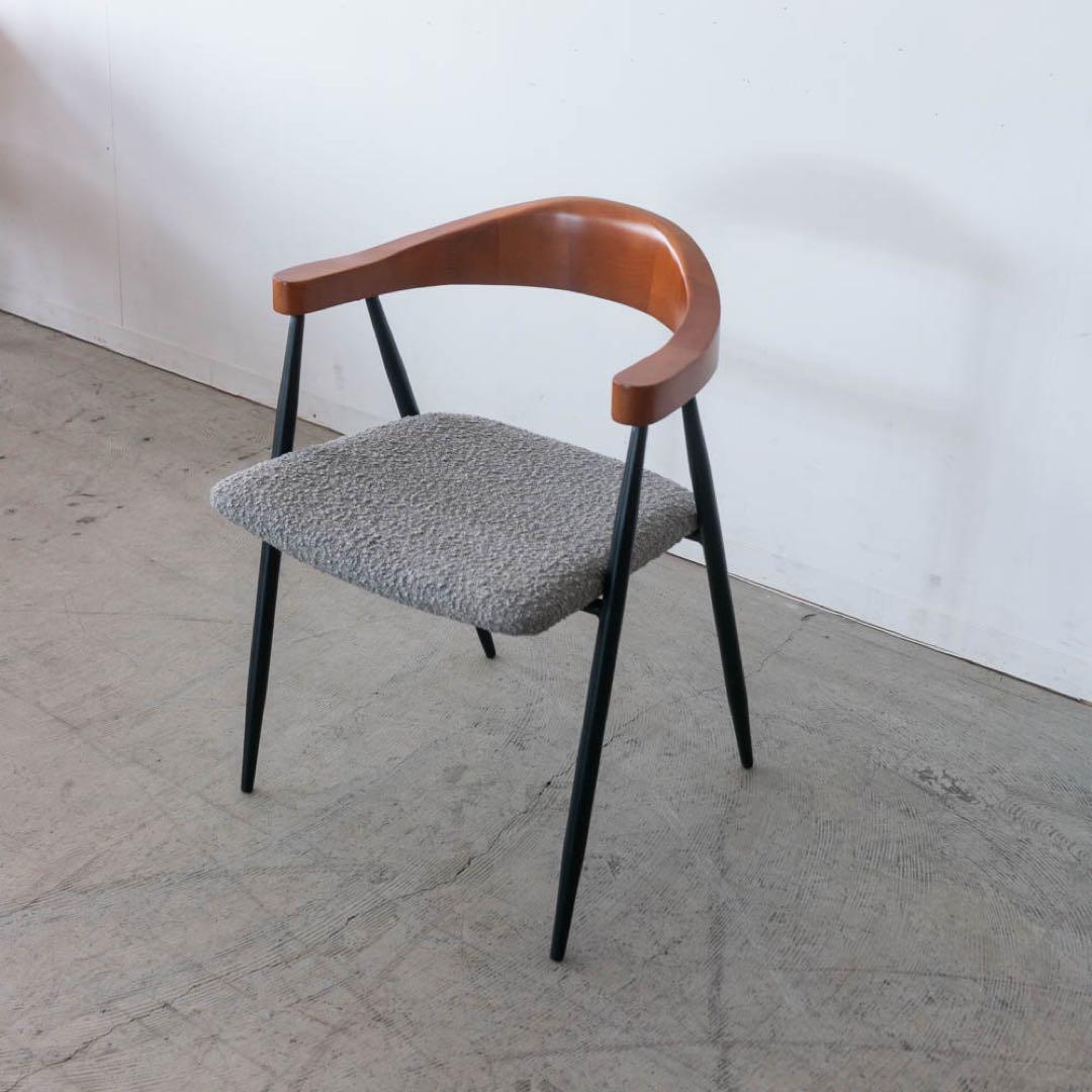 アームチェア ビーチ材　アイアン