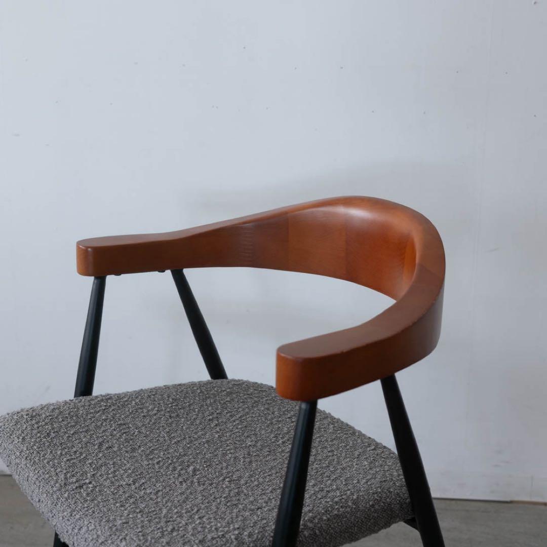 アームチェア ビーチ材　アイアン