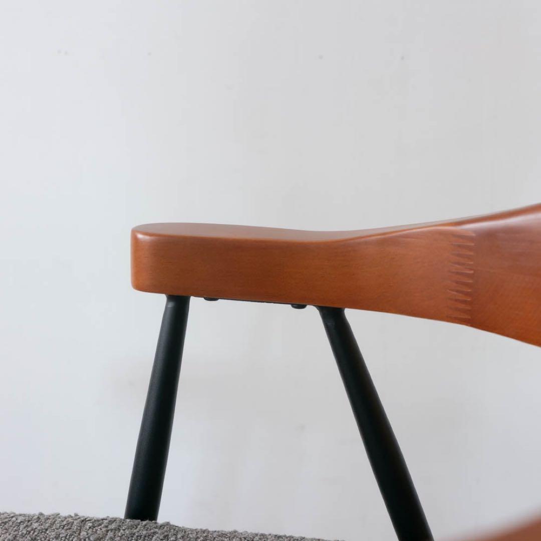 アームチェア ビーチ材　アイアン