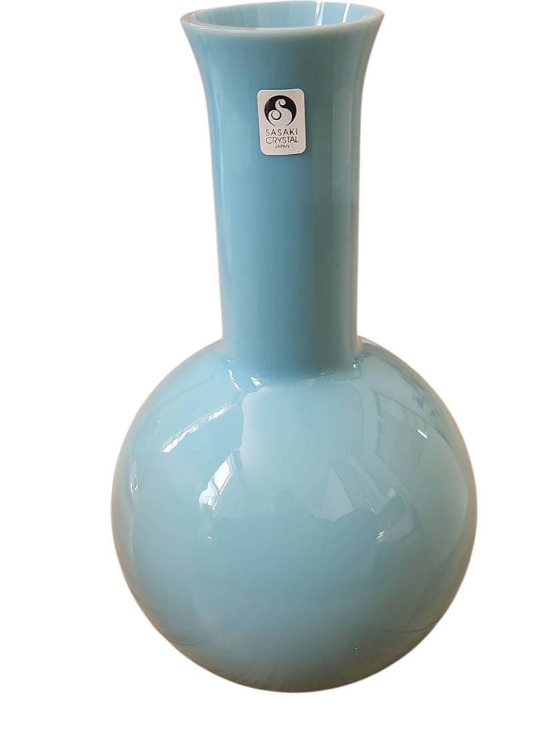 ☆レア品☆ササキクリスタル（Sasaki Crystal）ライトブルー昭和レトロ