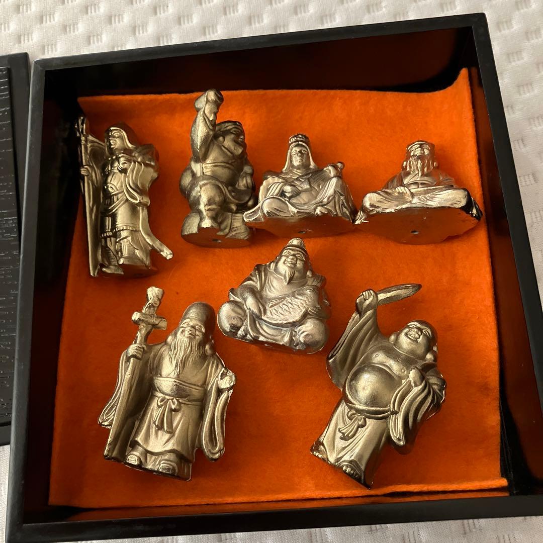 銅製　小さな七福神　ミニ七福神　縁起物　吉兆　置物　開運　風水