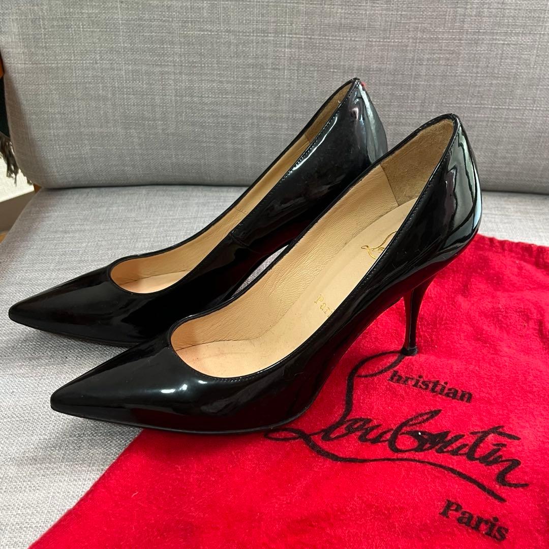 Christian Louboutin Pigalle 36.5 エナメル 黒