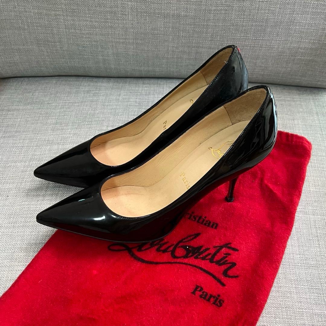 Christian Louboutin Pigalle 36.5 エナメル 黒