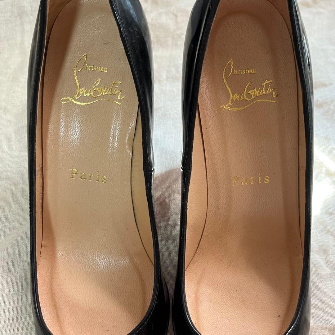 Christian Louboutin Pigalle 36.5 エナメル 黒