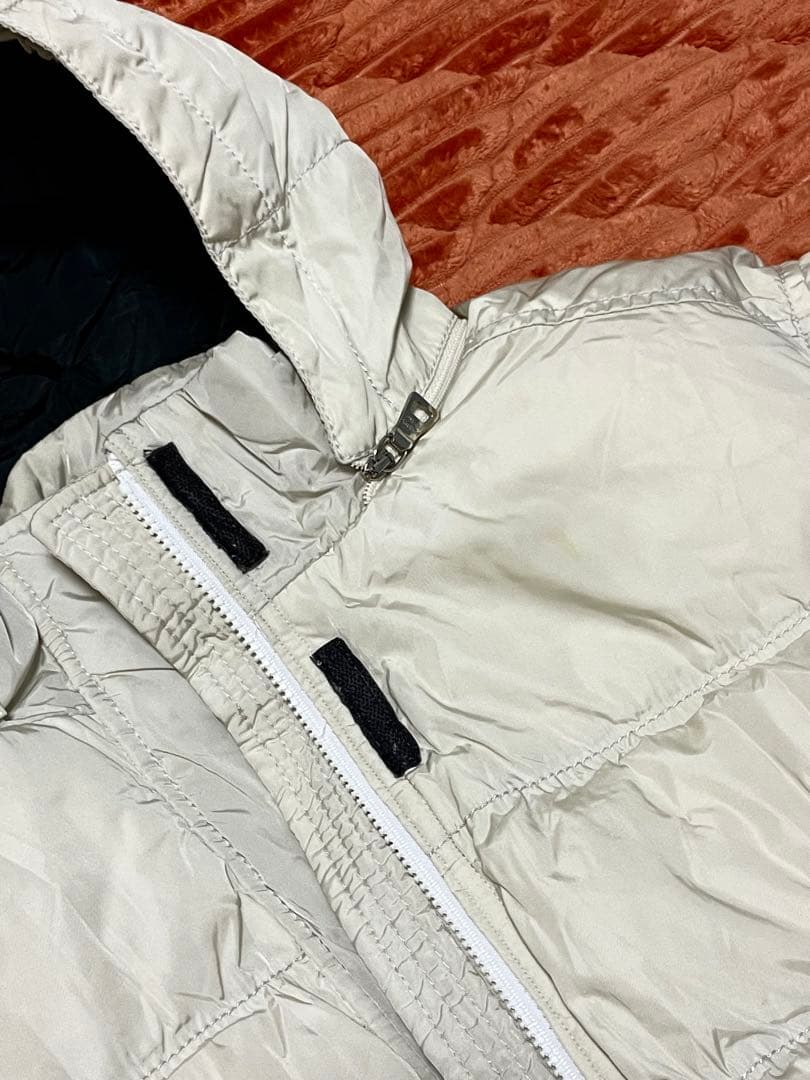 【luce希少】PRADA プラダ ロングダウンコート 赤ロゴ