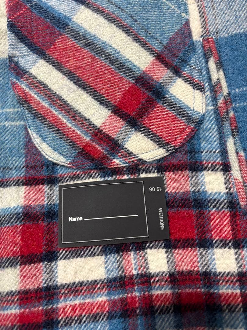 WE11DONEチェック柄 ジップアップジャケット