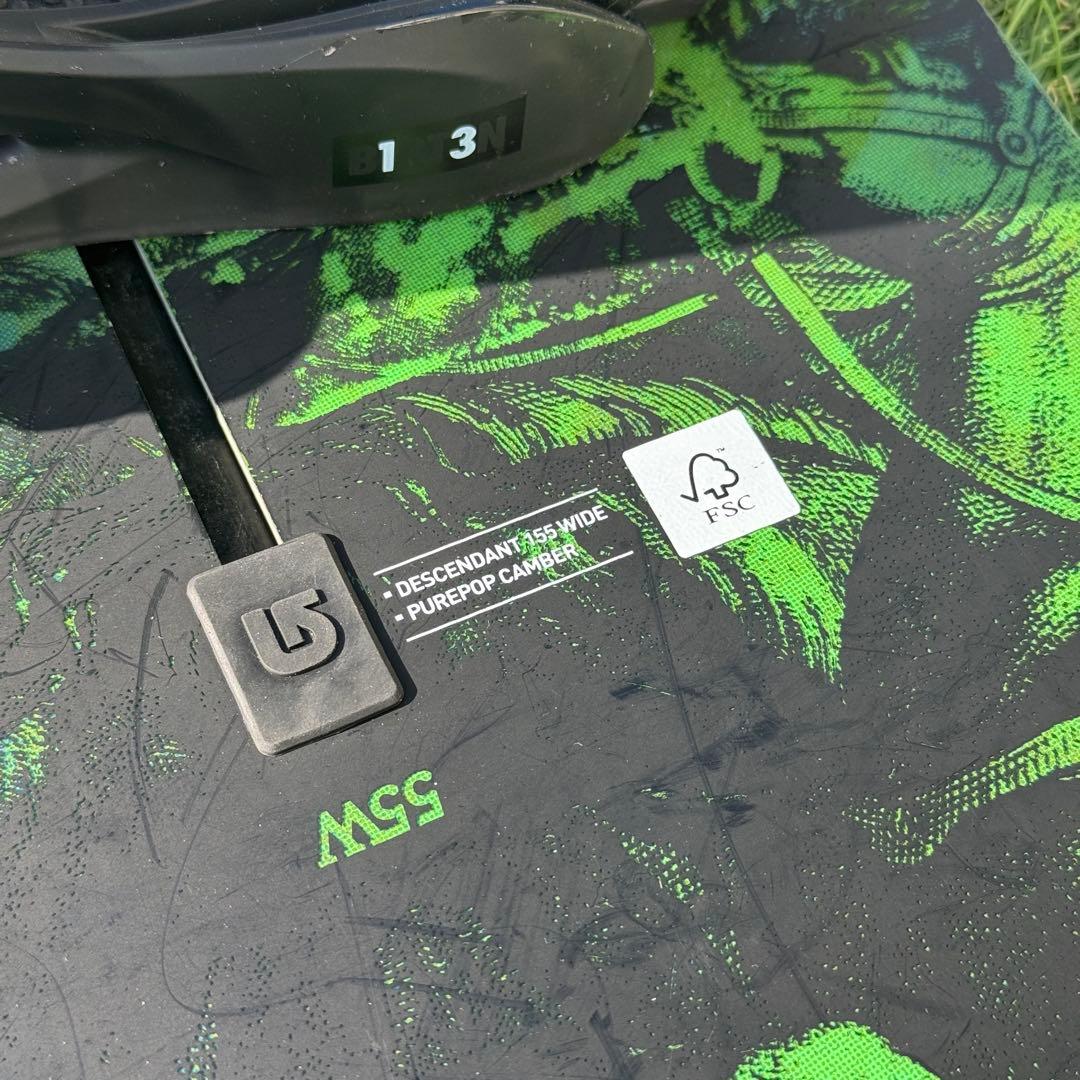 バートン ディセンダント 155cmW バイン付き フリースタイルM