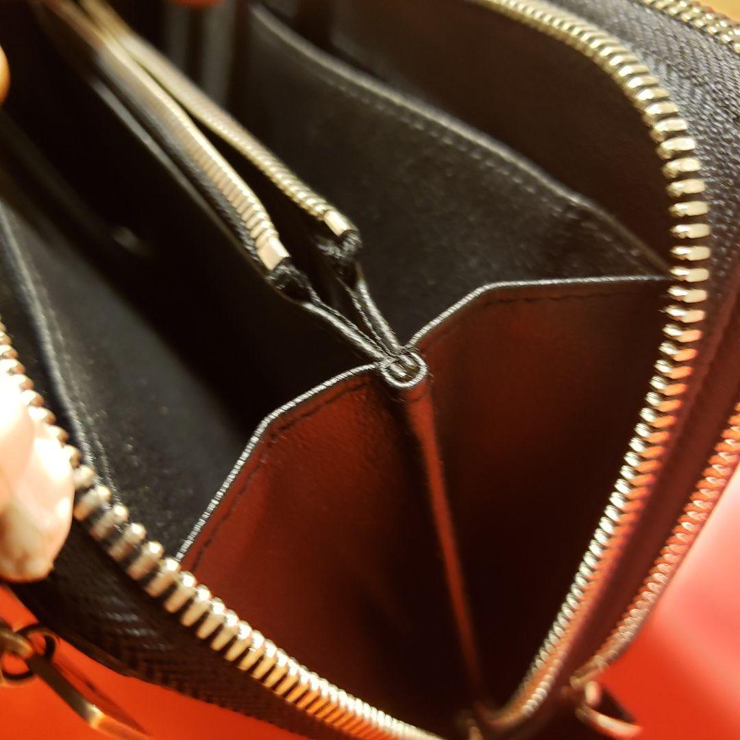 【高品質ワニ革】シャムワニ、クロコダイルレザーのダブルファスナー長財布