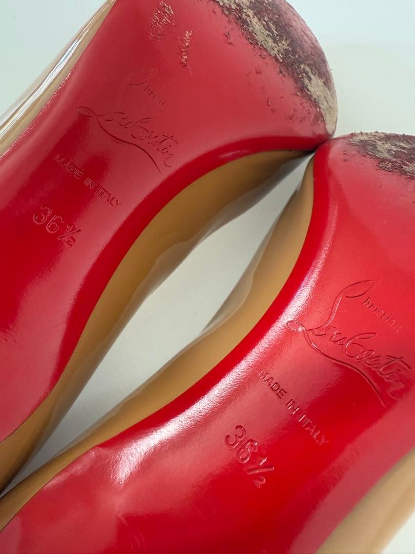 Christian Louboutin ベージュ ハイヒール　36.5