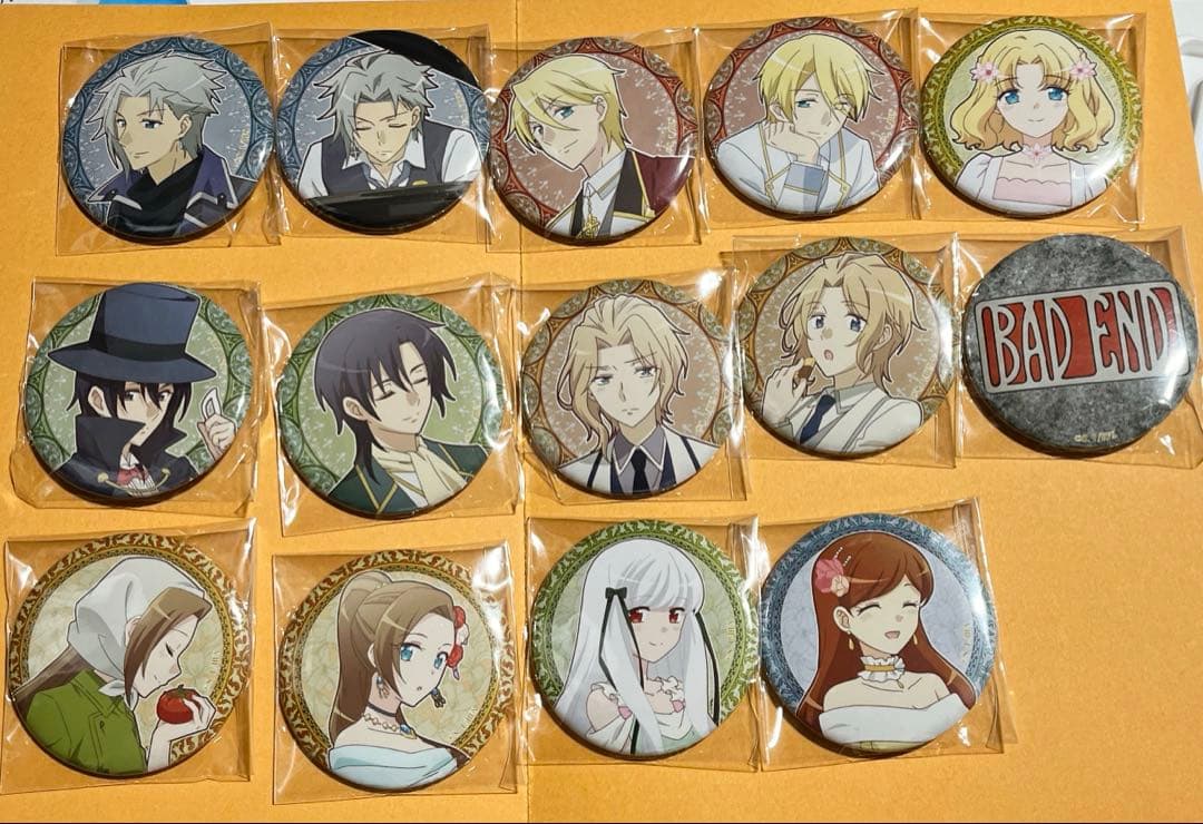 はめふら エンディングイラスト缶バッジ 全14種コンプリート