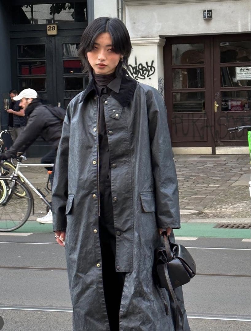【Barbour】希少 バブアー トレンチコート 90s 80s丈長め