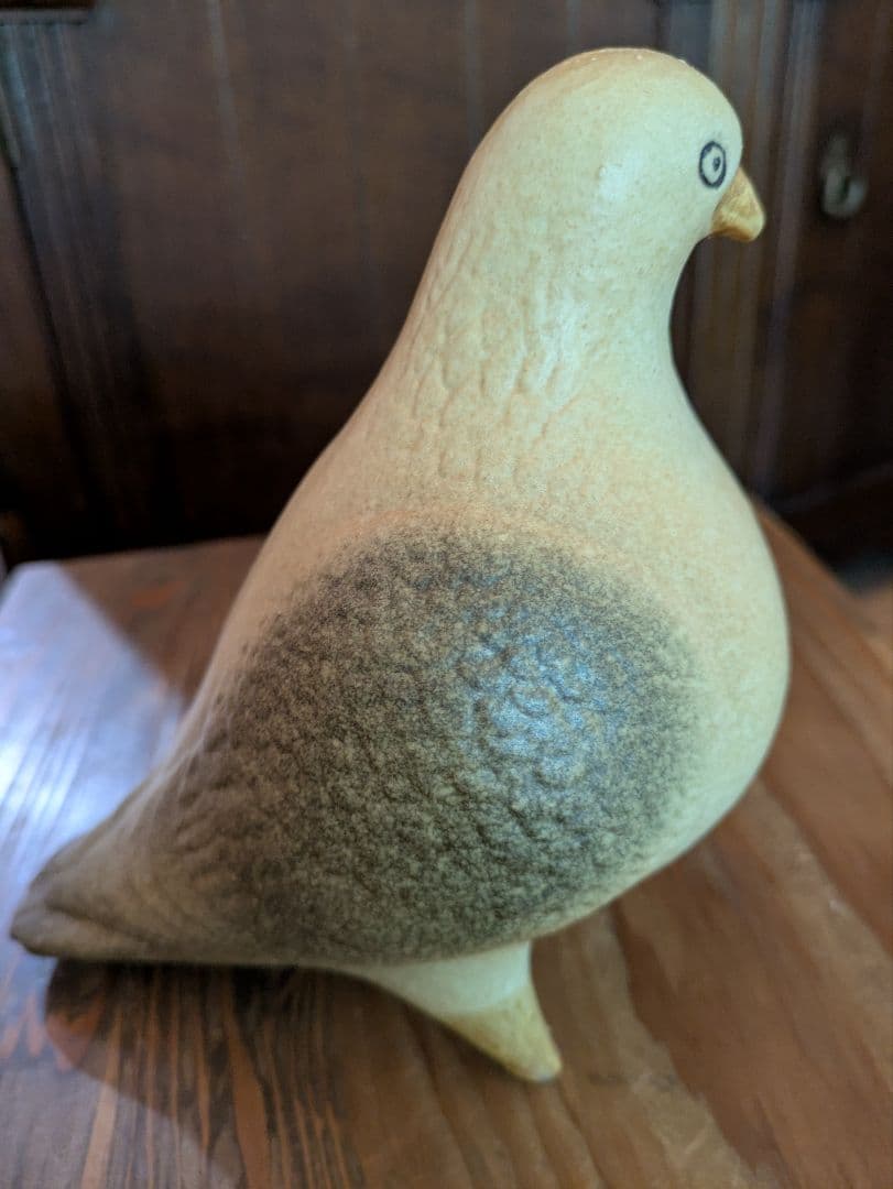 リサ・ラーソン陶器製 鳩の置物 約15cm