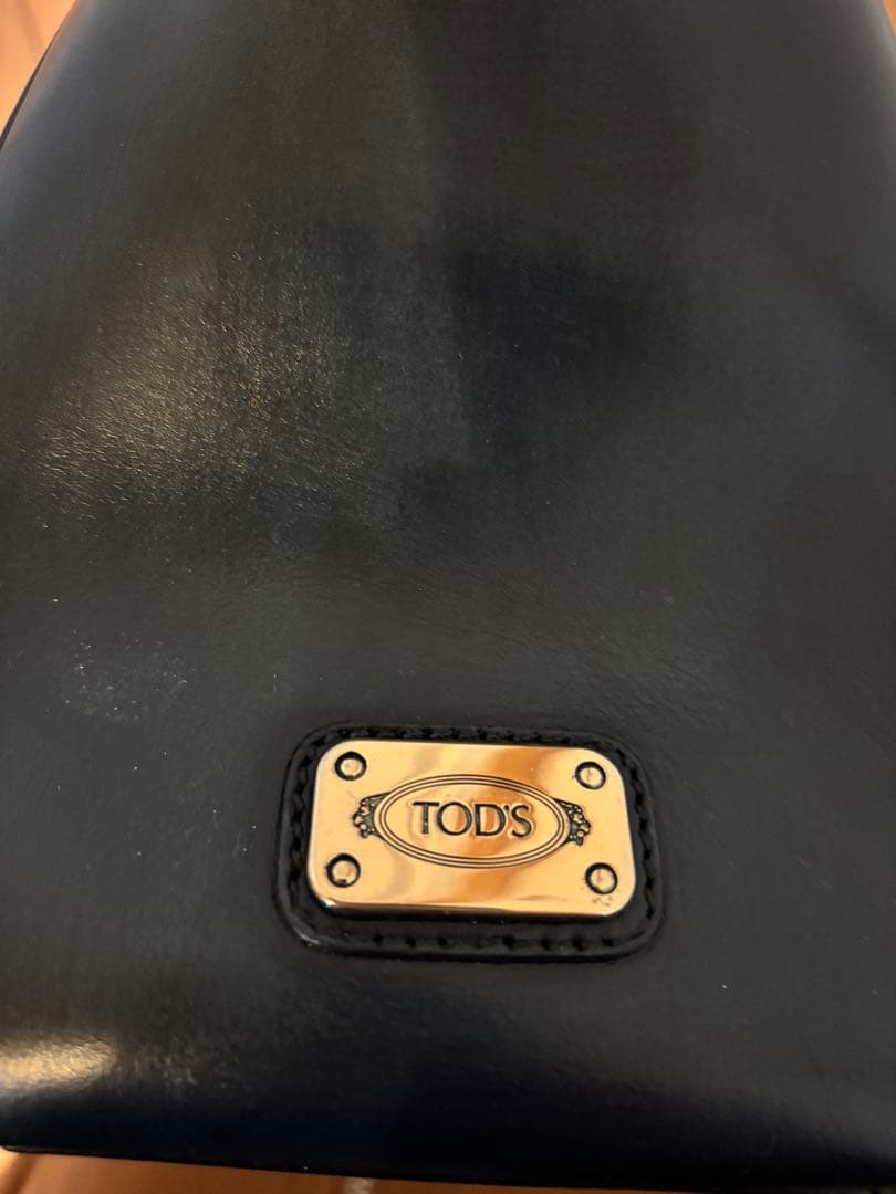 Tod'sビジネストートバッグ メンズ　レザー　ネイビー