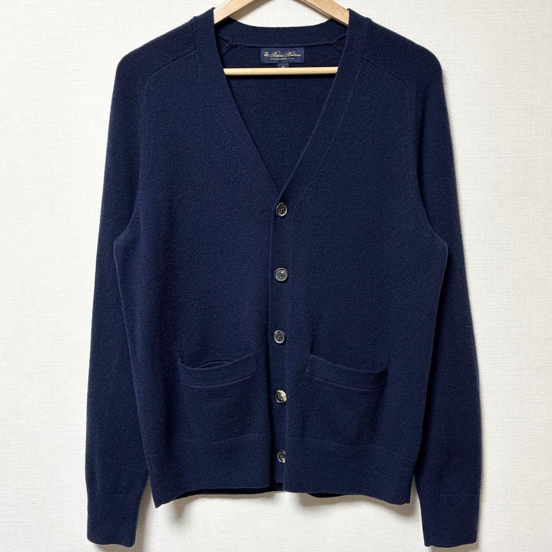 美品 Brooks Brothers カシミヤ100%カーディガン ネイビー