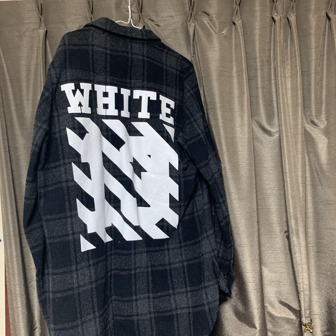 Off-White 14aw ナンバリングチェックシャツ